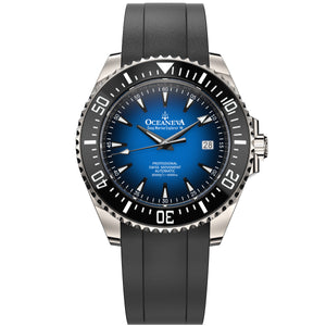 Oceaneva Deep Marine Explorer VI 6000M - Blue Titanium Automatic 6000m/BlueBurst | gradient blue Dial