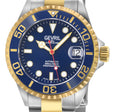 Wall Street Gevril Swiss Made SW200 Steel Rotating Bezel, 316L case, Black Dial | Blue Dial