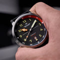Camogli Automatic Grey / Black Leather | Grey Dial