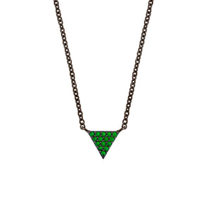 Barcelona Pendant Necklace 18k Black Gold