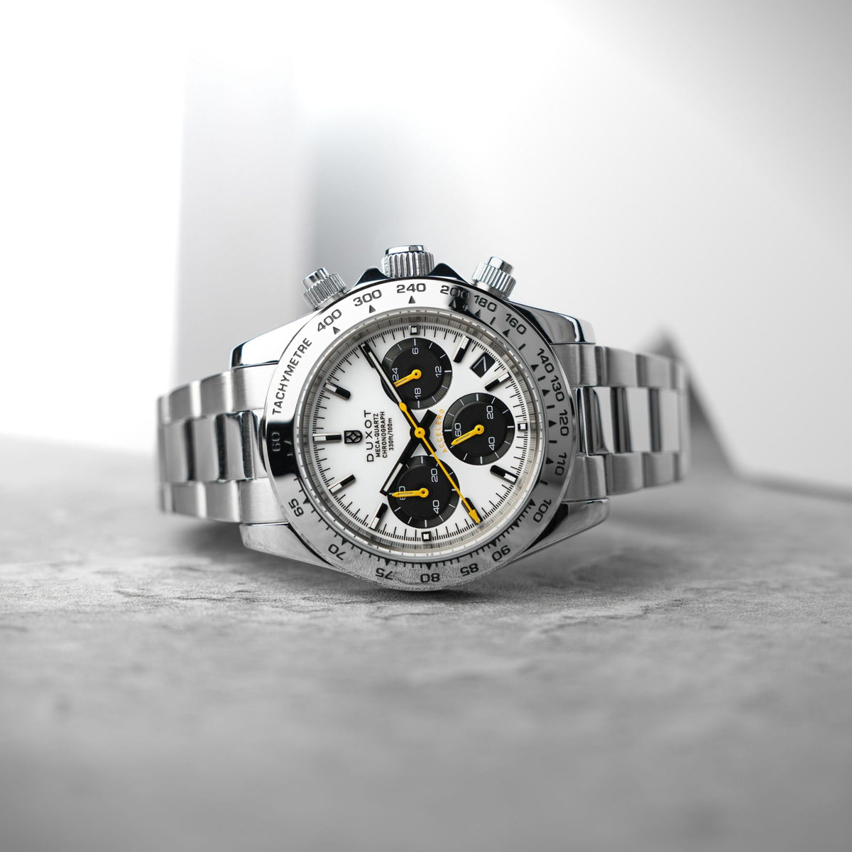 Accelero Chronograph White / Stainless Steel | White Dial