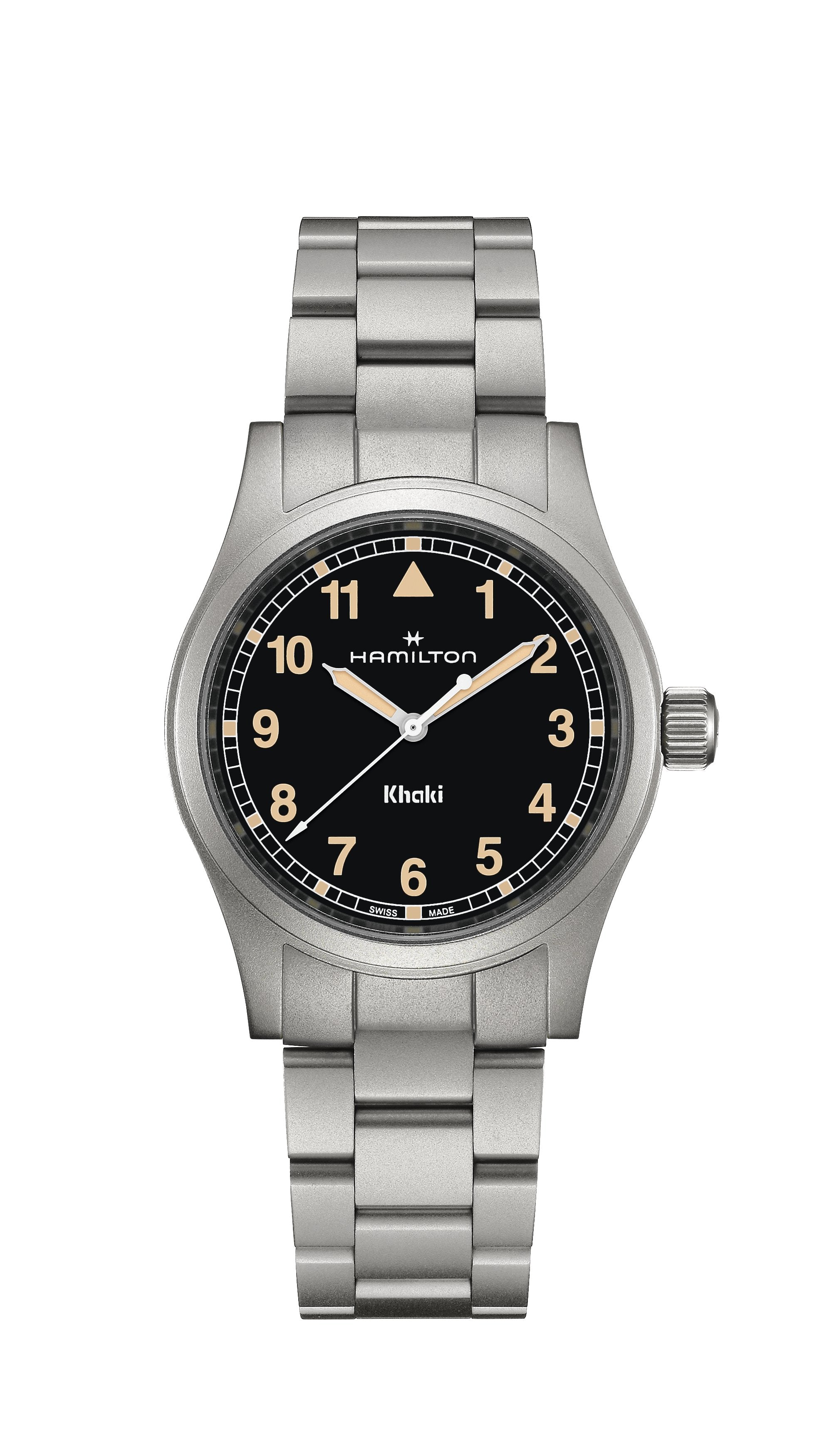 KHAKI FIELD QUARTZ Silver-tone