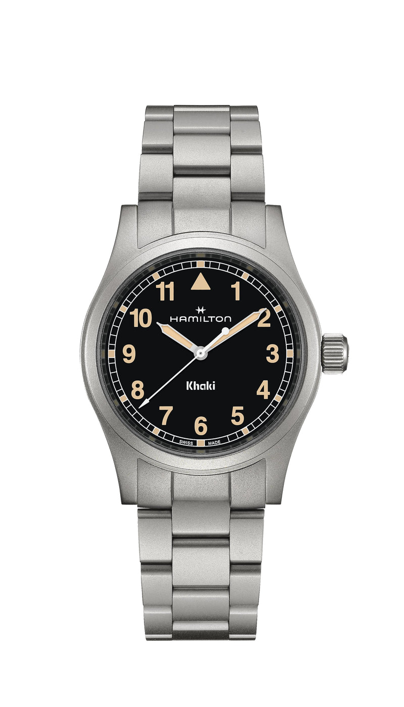 KHAKI FIELD QUARTZ Silver-tone