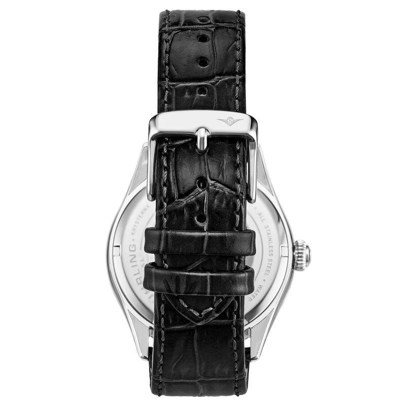 Symphony Black/Leather/White Dial/Silver Case 897.01 | White Dial