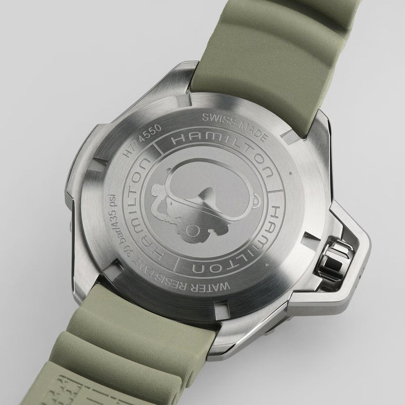 Khaki Navy Green/Rubber | Black Dial
