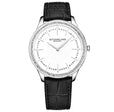 Symphony-3985.1 Black Leather | Silver Dial