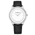 Symphony-3985.1 Black Leather | Silver Dial