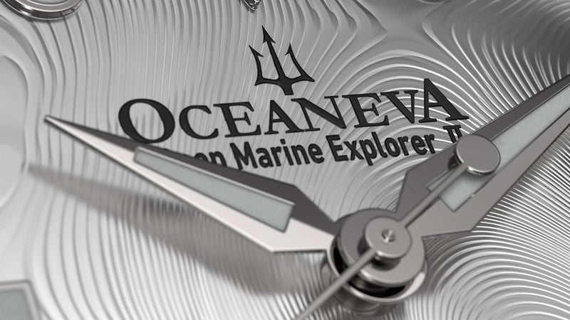 Damascus Swiss Automatic SW200 Deep Marine Explorer II Damascus/Silver Damascus Dial/Black Strap | Silver Dial