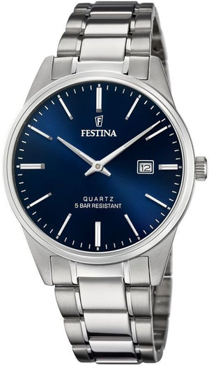 Acero clasico Blue / Stainless Steel Blue Dial