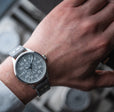Aachen Grau 39 Automatic / Leather Strap | Gray Dial
