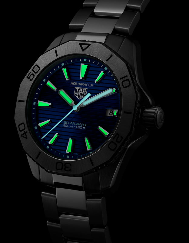 Aquaracer PROFESSIONAL 200 SOLARGRAPH 40mm Blue | Blue Dial