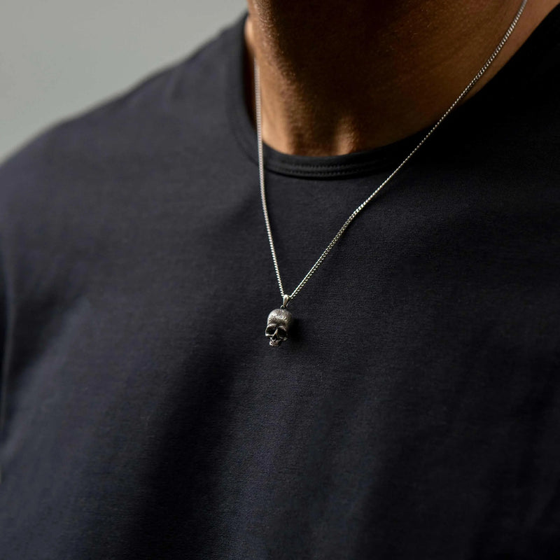 Memento Mori Pendant Sterling Silver