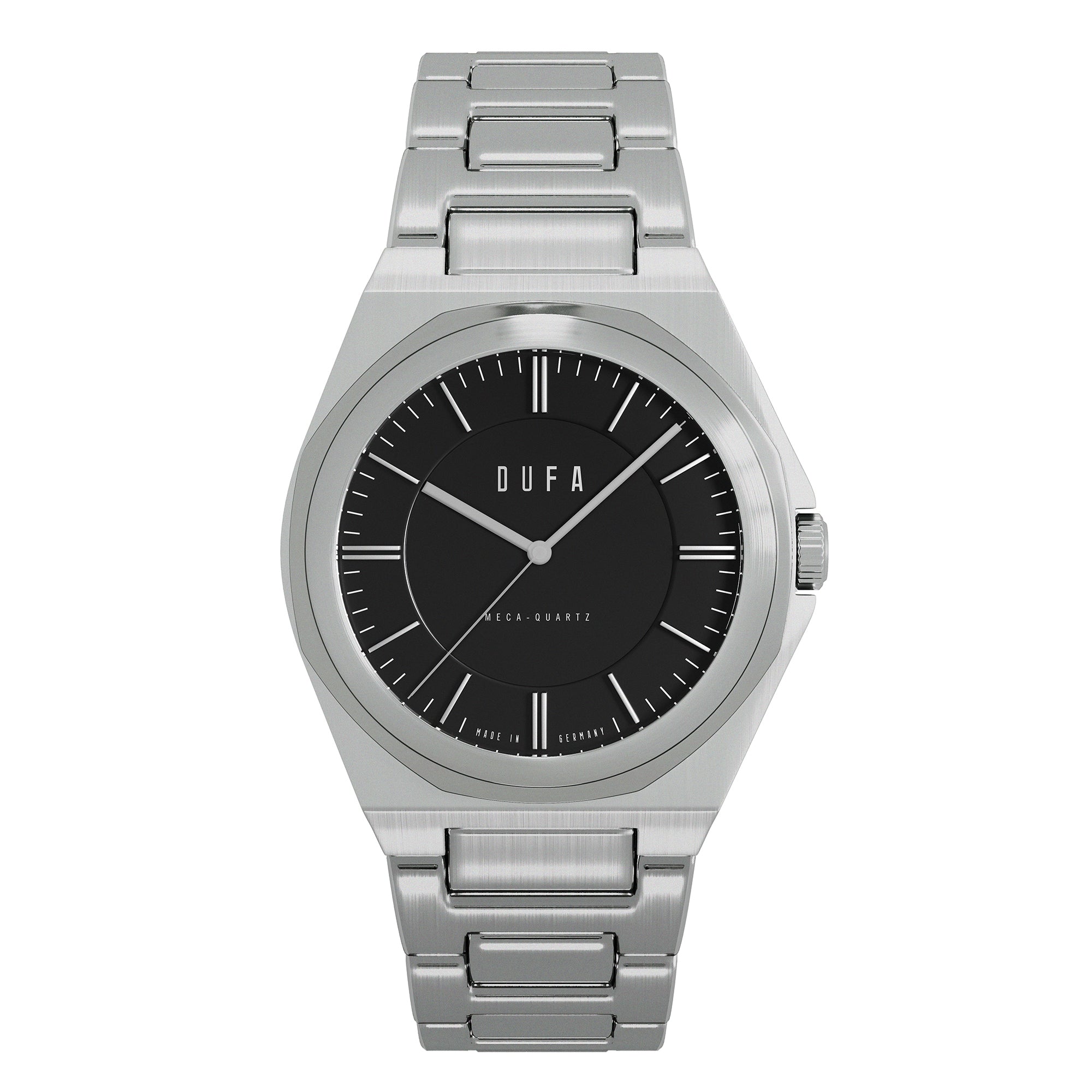 Wachsmann (Ladies) Black & Silver / Stainless Steel | Black Dial