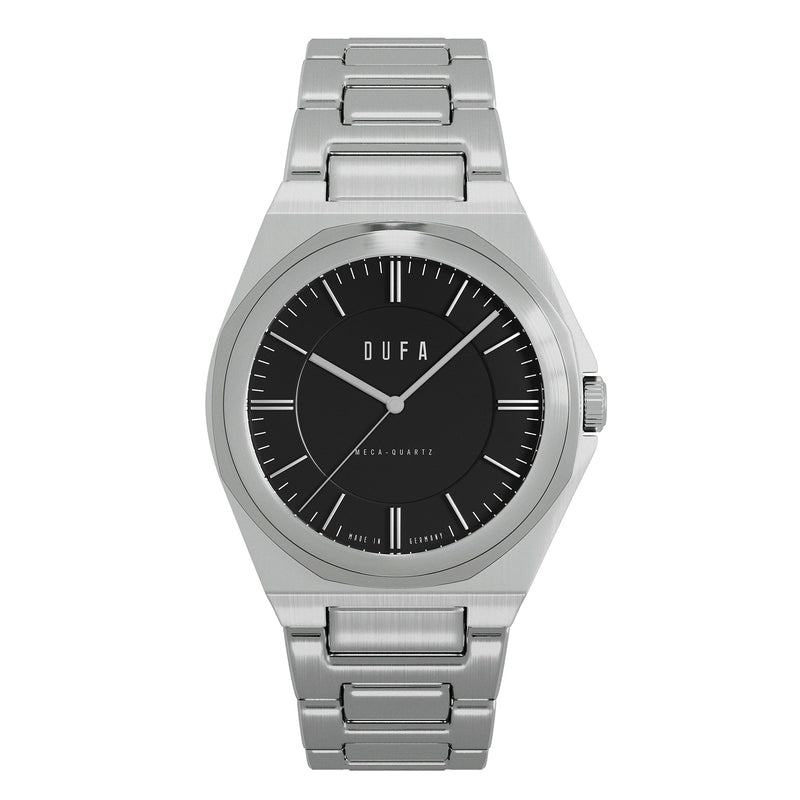 Wachsmann (Ladies) Black & Silver / Stainless Steel | Black Dial