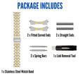 MET.615 | Jubilee Stainless Steel Watch Band 22mm / Two-Tone |  Dial
