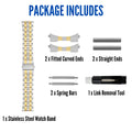 MET.615 | Jubilee Stainless Steel Watch Band 22mm / Two-Tone |  Dial