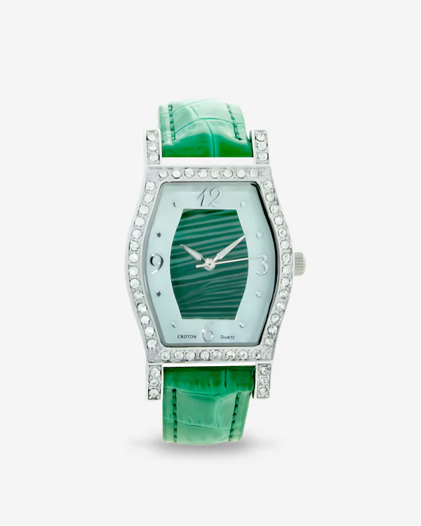 PIETRA Ladies Quartz Mother of Pearl Dial Watch with Crystal Bezel  |  Dial