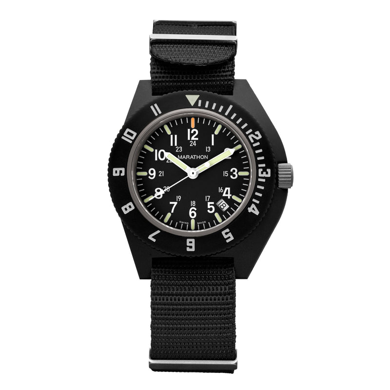 MaraGloPilot's Navigator with Date Black NGM/Def Std | Matte Black Dial