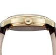 Traveller Series brown leather /gold | White Dial