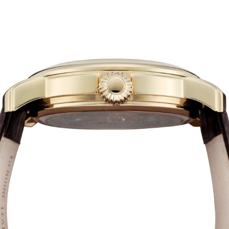 Traveller Series brown leather /gold | White Dial