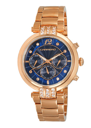 ADELINA COLLECTION Blue/Rosetone | Blue Dial