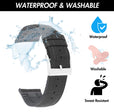 Hybrid Watch Band, Leather / Rubber Lining - Alligator Pattern Brown / 20mm |  Dial