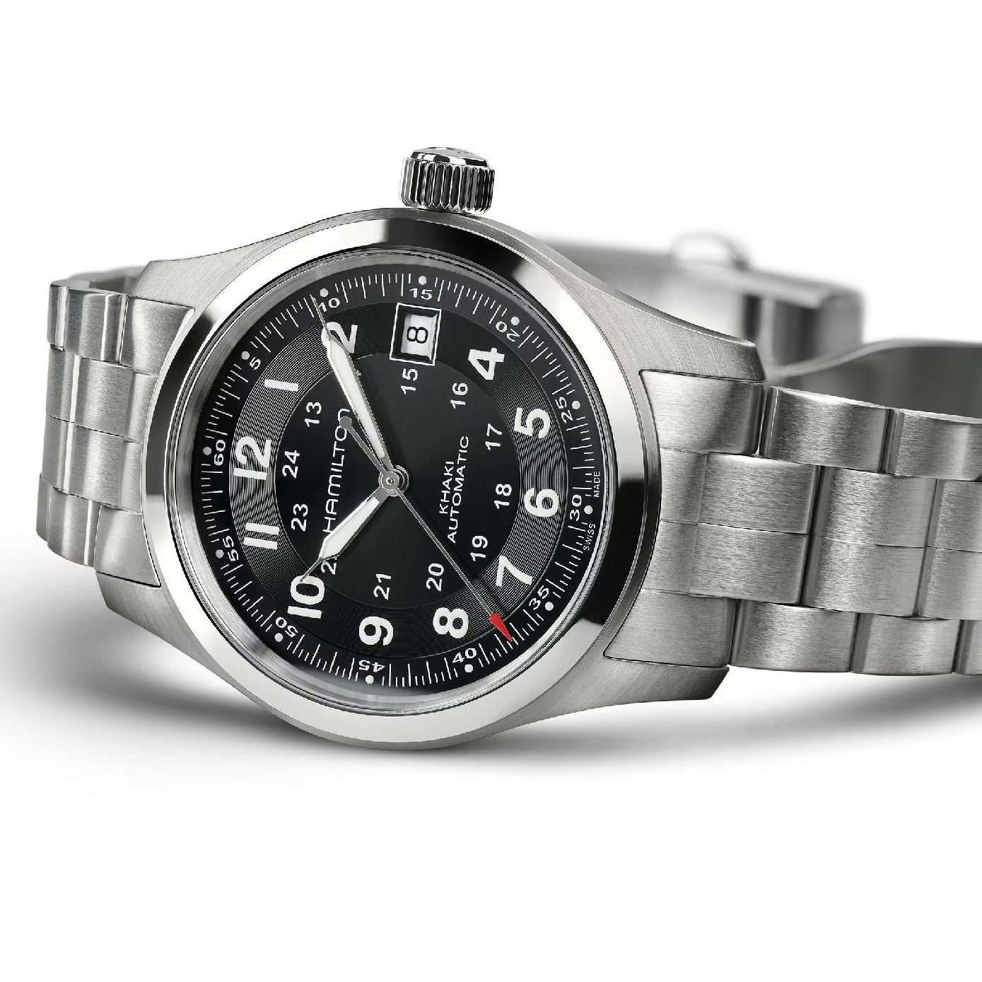KHAKI FIELD Black / Stainless Steel Black Dial