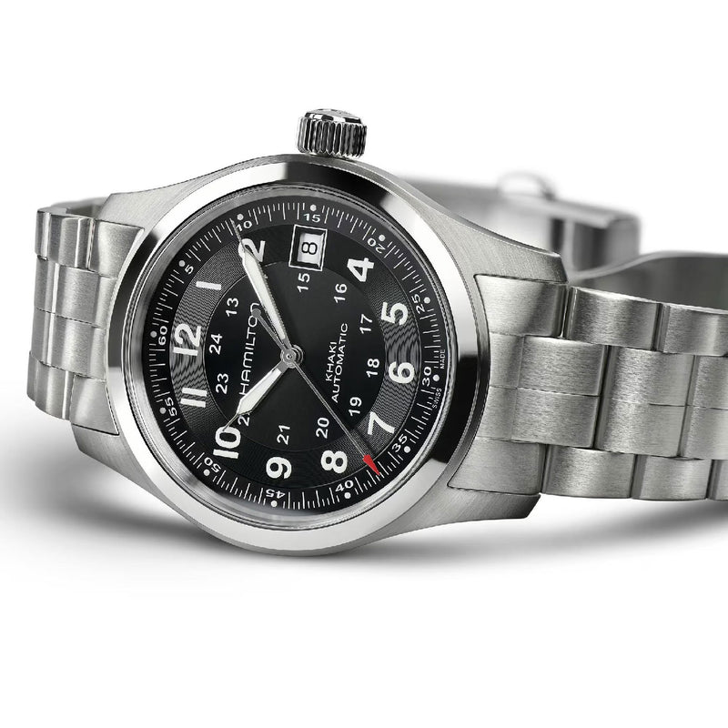 KHAKI FIELD Black / Stainless Steel Black Dial