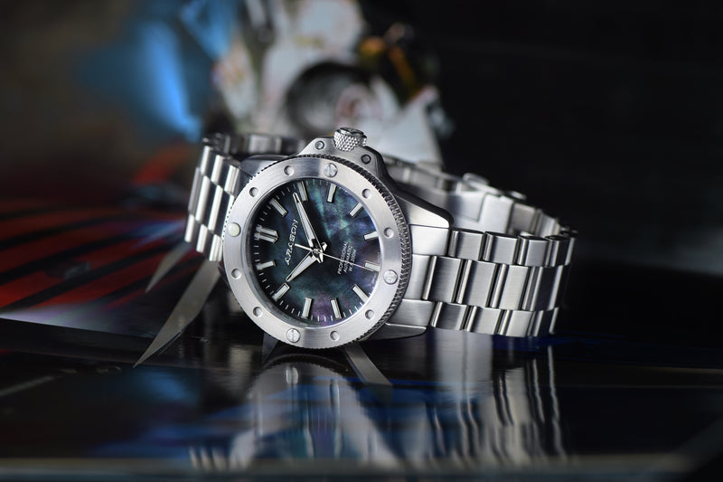 Matador 42 Automatic Black Mother of Peal Dial | Mother of Peal Dial