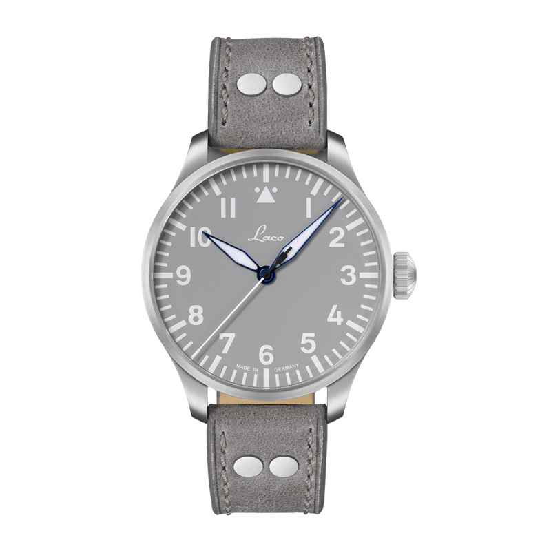 Augsburg Grau 42 Automatic / Leather Strap | Gray Dial