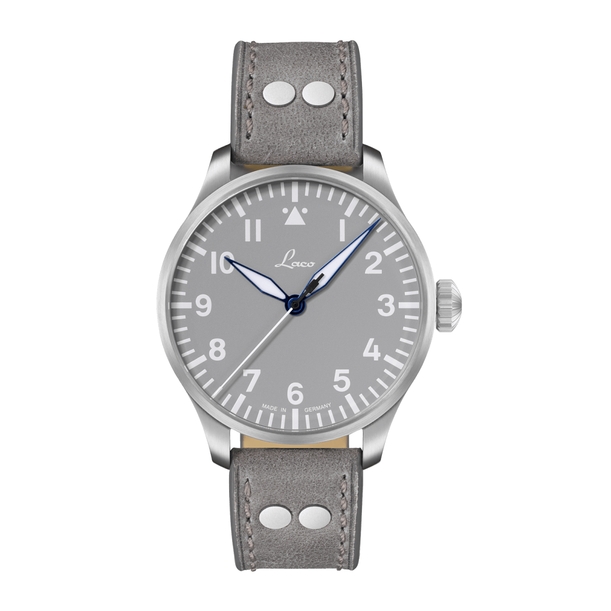 Augsburg Grau 42 Automatic / Leather Strap Gray Dial