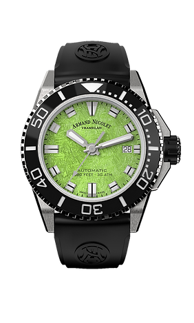 JS9-41 Bright green/rubber | Green Dial
