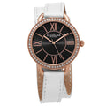 Vogue White Leather | Black Dial