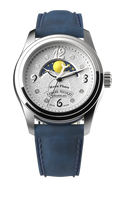 M03-4 Silvered/Vegan leather | Silver Dial