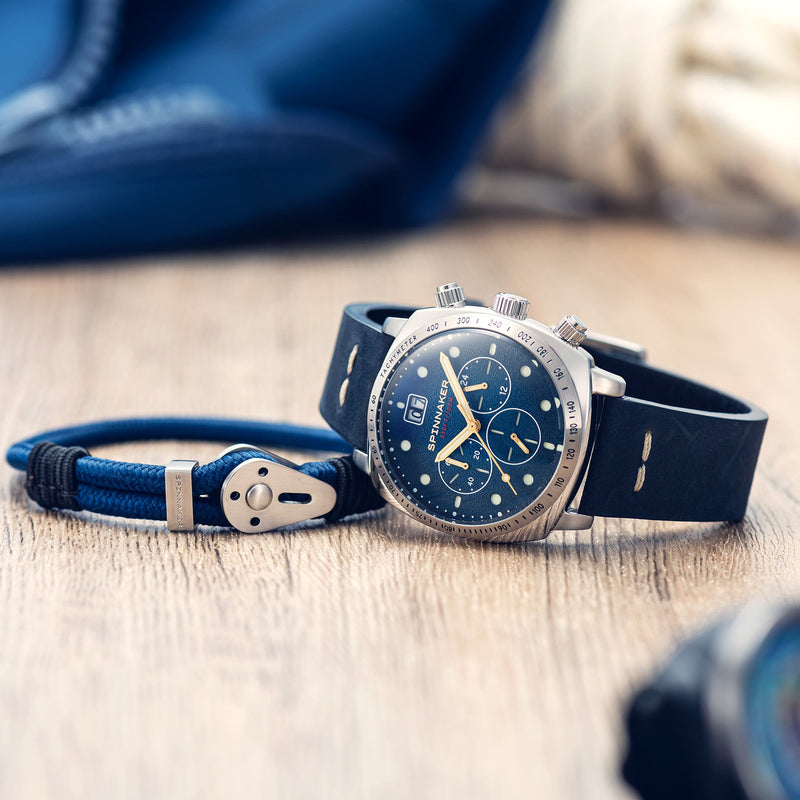 Hull Chronograph Blue / Leather | Blue Dial