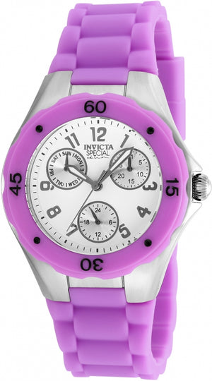 Angel White Dial / Purple Silicone Strap White Dial