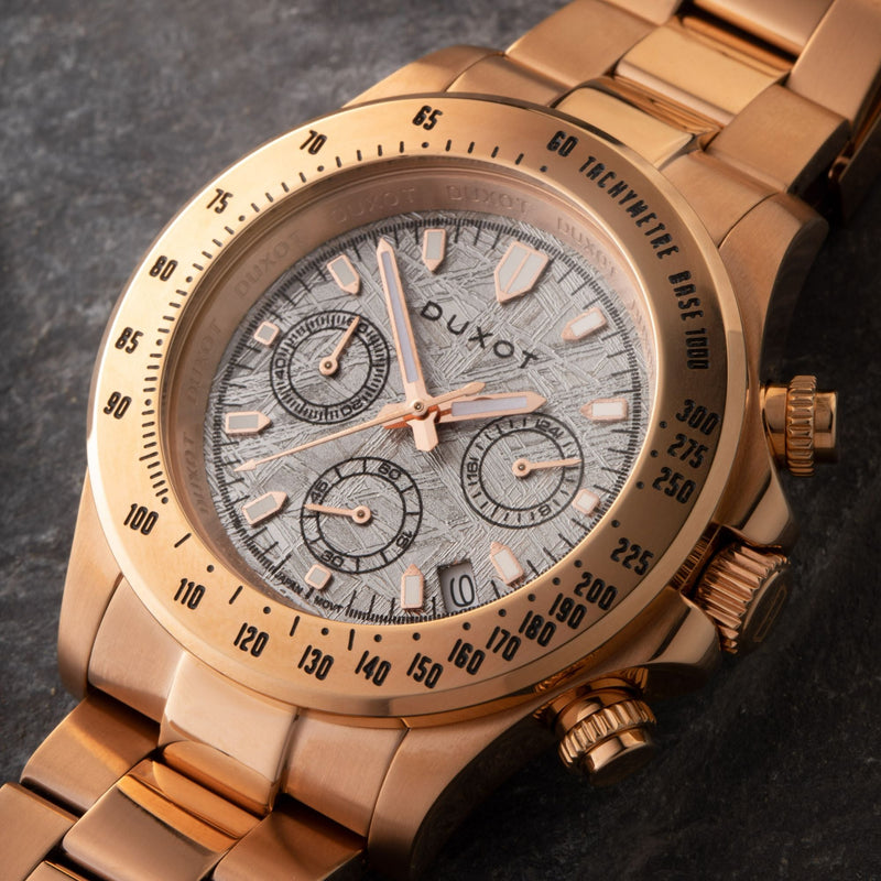 Atlantica Lapidary Chronograph Limited Edition Watch Rose Gold  / Stainless Steel White Dial