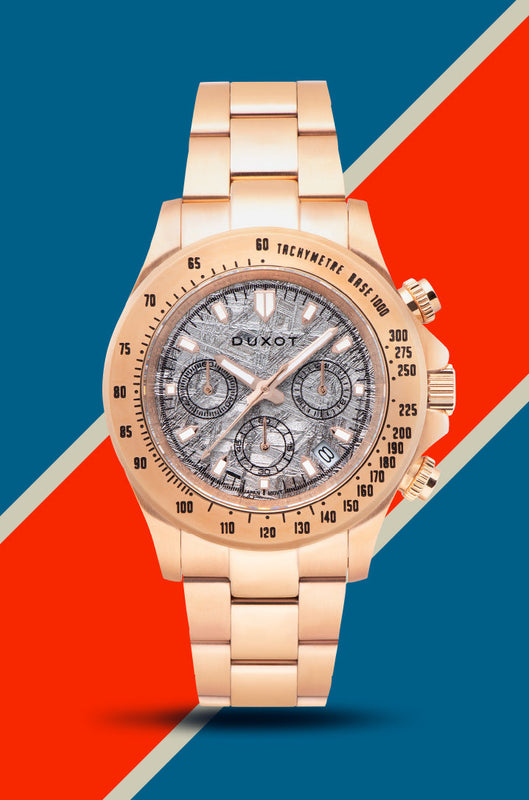 Atlantica Lapidary Chronograph Limited Edition Watch Rose Gold  / Stainless Steel White Dial