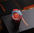 Fleuss GMT Automatic Red/Stainless Steel | Red Dial