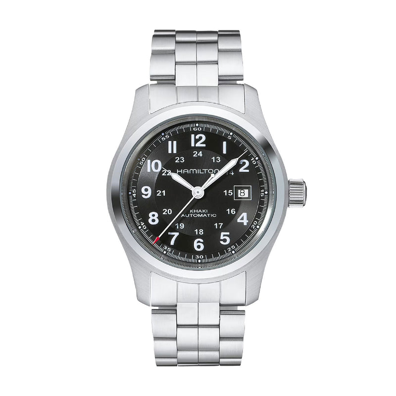 KHAKI FIELD Black / Stainless Steel Black Dial