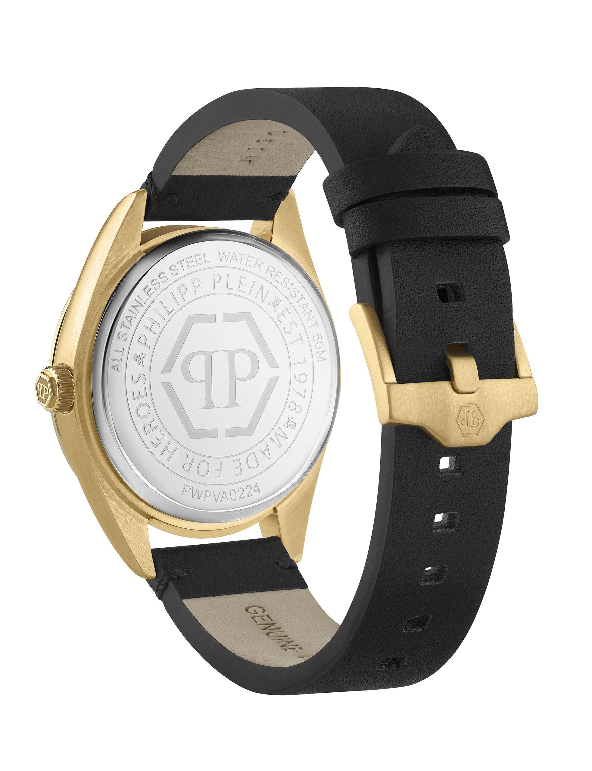 DATE SUPERLATIVE GENT 42MM Black / Leather Black Dial