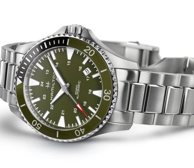 Khaki Navy Scuba Auto | Green Dial