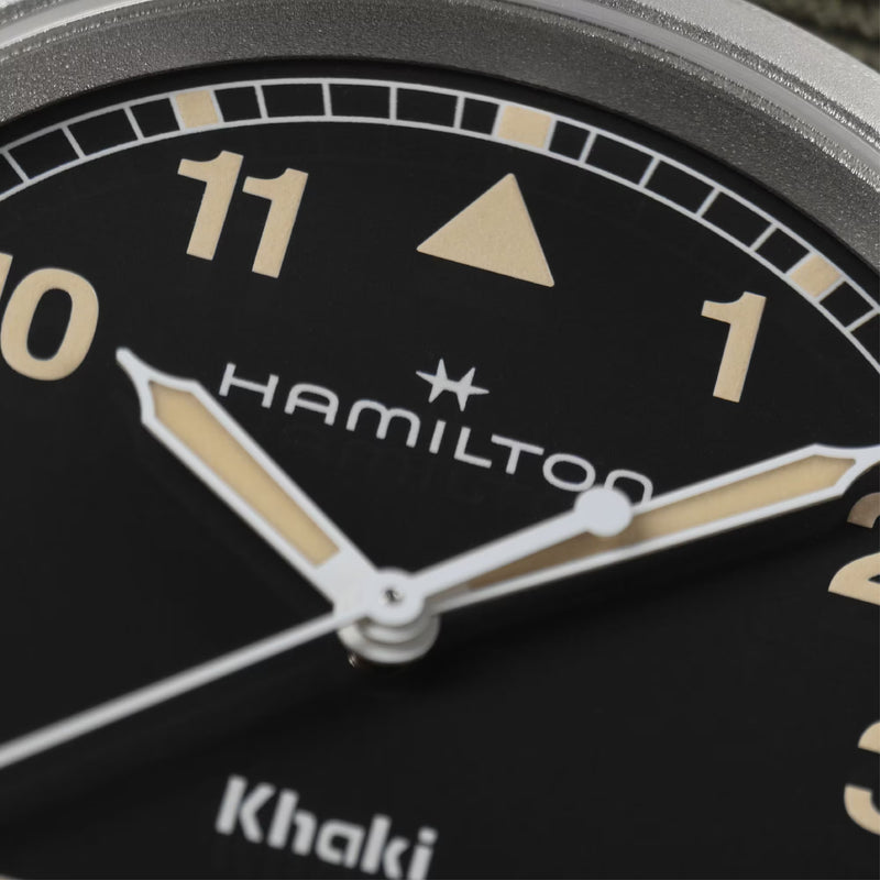 Khaki Field Black/ 38mm | Black Dial