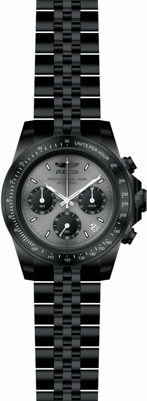 Speedway Chronograph Grey-Black Two-Tone Dial / Black Stainless Steel Bracelet Gray Dial