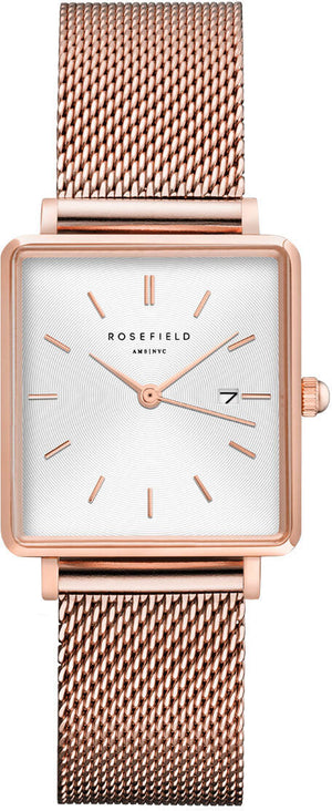 Boxy 26mm / White / Rose Gold White Dial