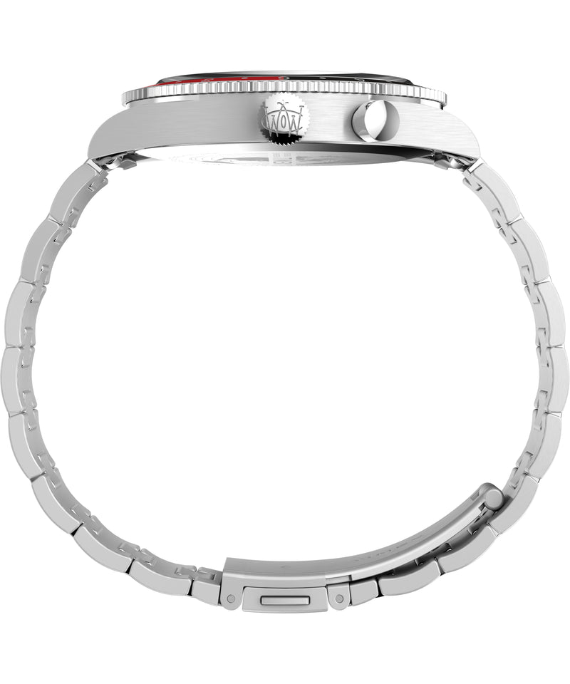 WATERBURY Stainless Steel / Stainless Steel | Black Dial