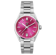 TAG HEUER CARRERA DATE 36MM, W/R 50M, STEEL CASE & BRACELET, PINK DIAL Pink Dial | Pink Dial