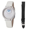Vogue-336 White Leather | Silver Dial