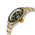 Wall Street Gevril Swiss Made SW200-1 Steel Rotating Black Ceramic Bezel , 316L case, Black Dial Black Dial
