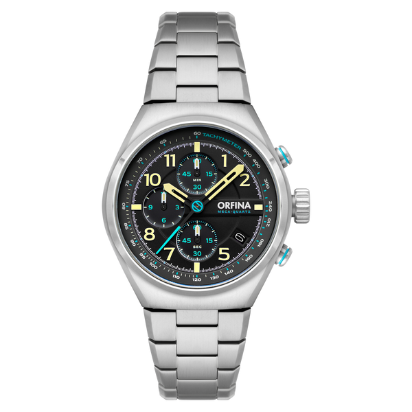 Zero-Two Chronograph Black /Stainless Steel | Black Dial – Watch Gang
